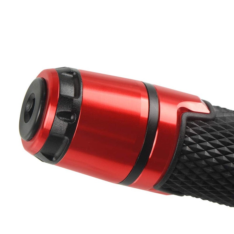 LANQIAN 7/8'' 22mm Motorcycle CNC Aluminum Powersports Handlebar Grips with Grip Ends for CBR500 CBR1000RR CBR1100XX CBR125 CBR250 CBR300R CBR400RR CBR450SR CBR600RR CBR600F CBR900RR CBR954RR red - Image 4